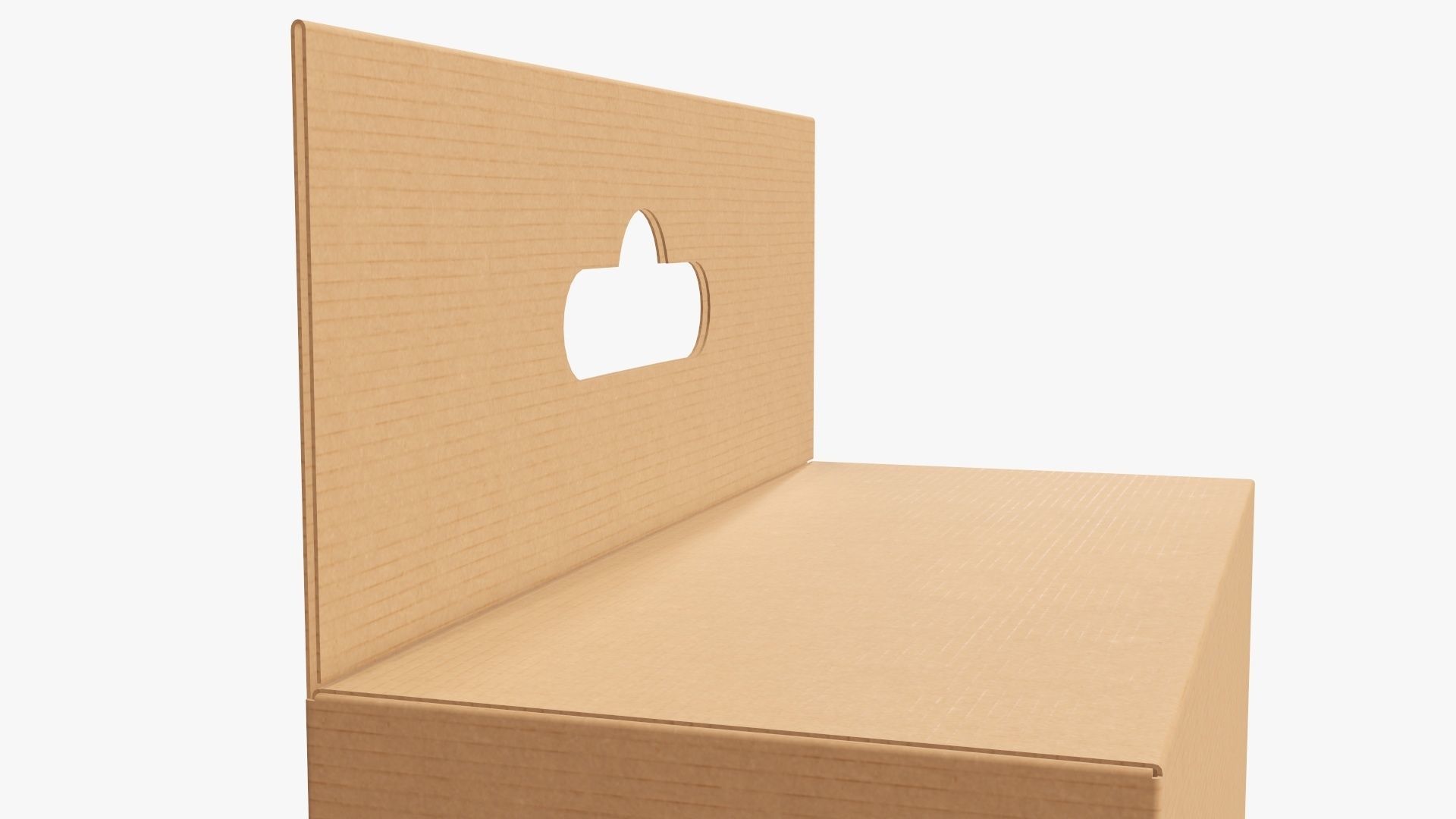 Hanging cardboard box retail 03 3D model_4