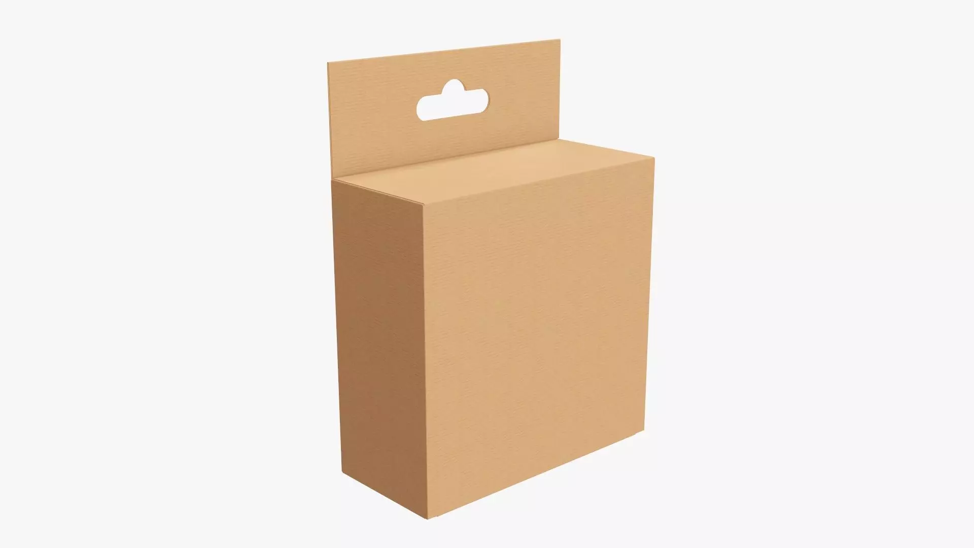 Hanging cardboard box retail 03 3D model_0