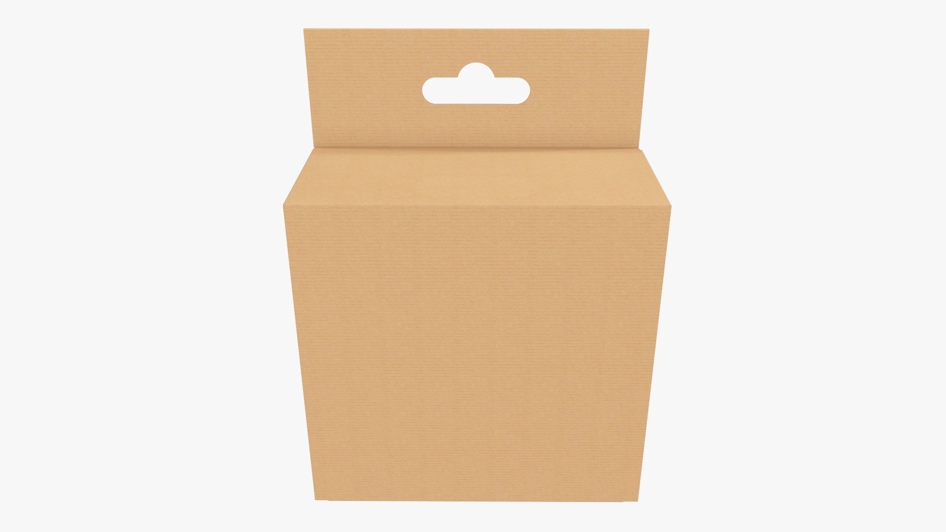 Hanging cardboard box retail 03 3D model_1