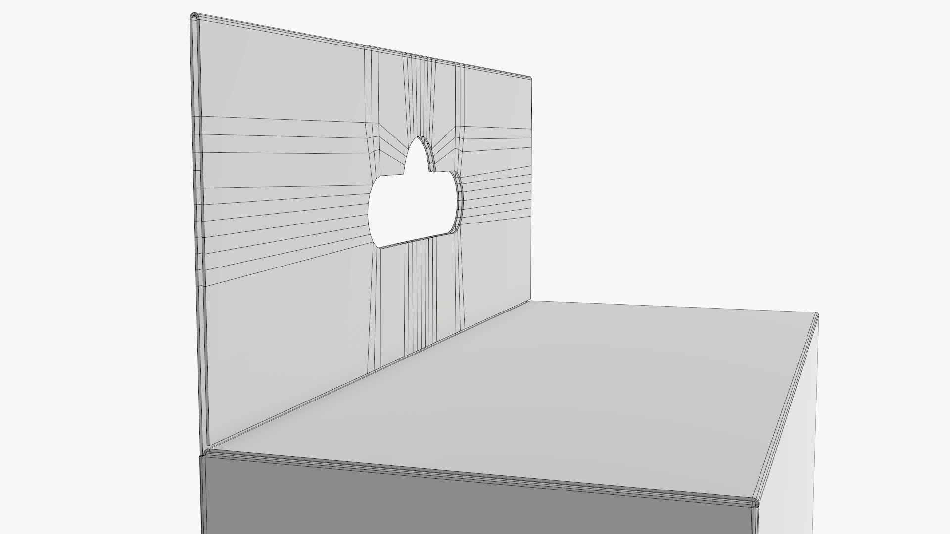 Hanging cardboard box retail 03 3D model_9