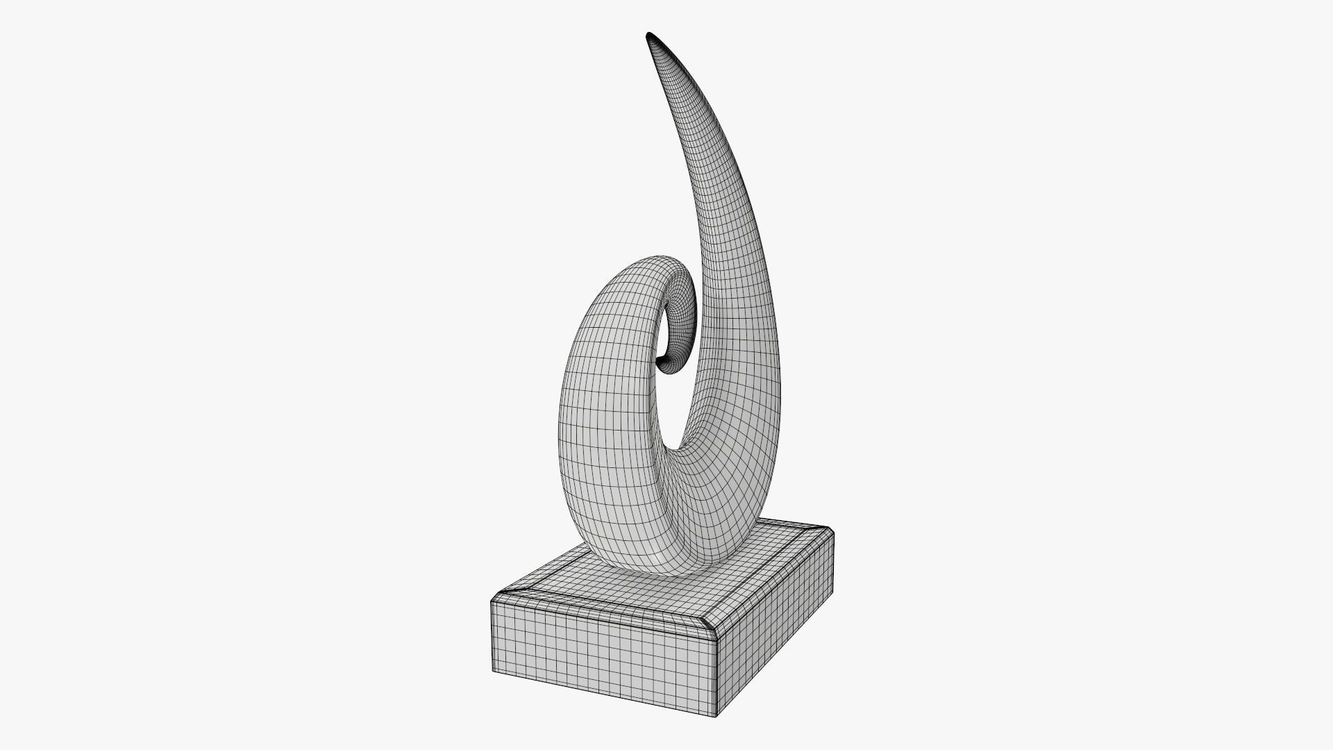 Trophy prize 01 3D model_7