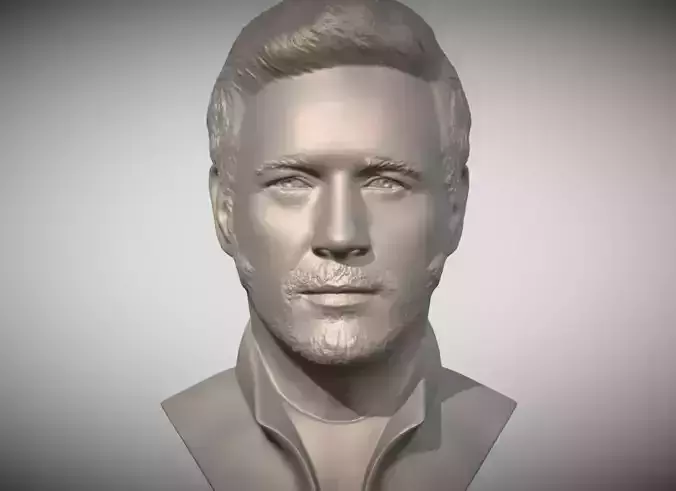 Star-Lord Chris Pratt bust 3D printing ready stl obj formats 3D print model