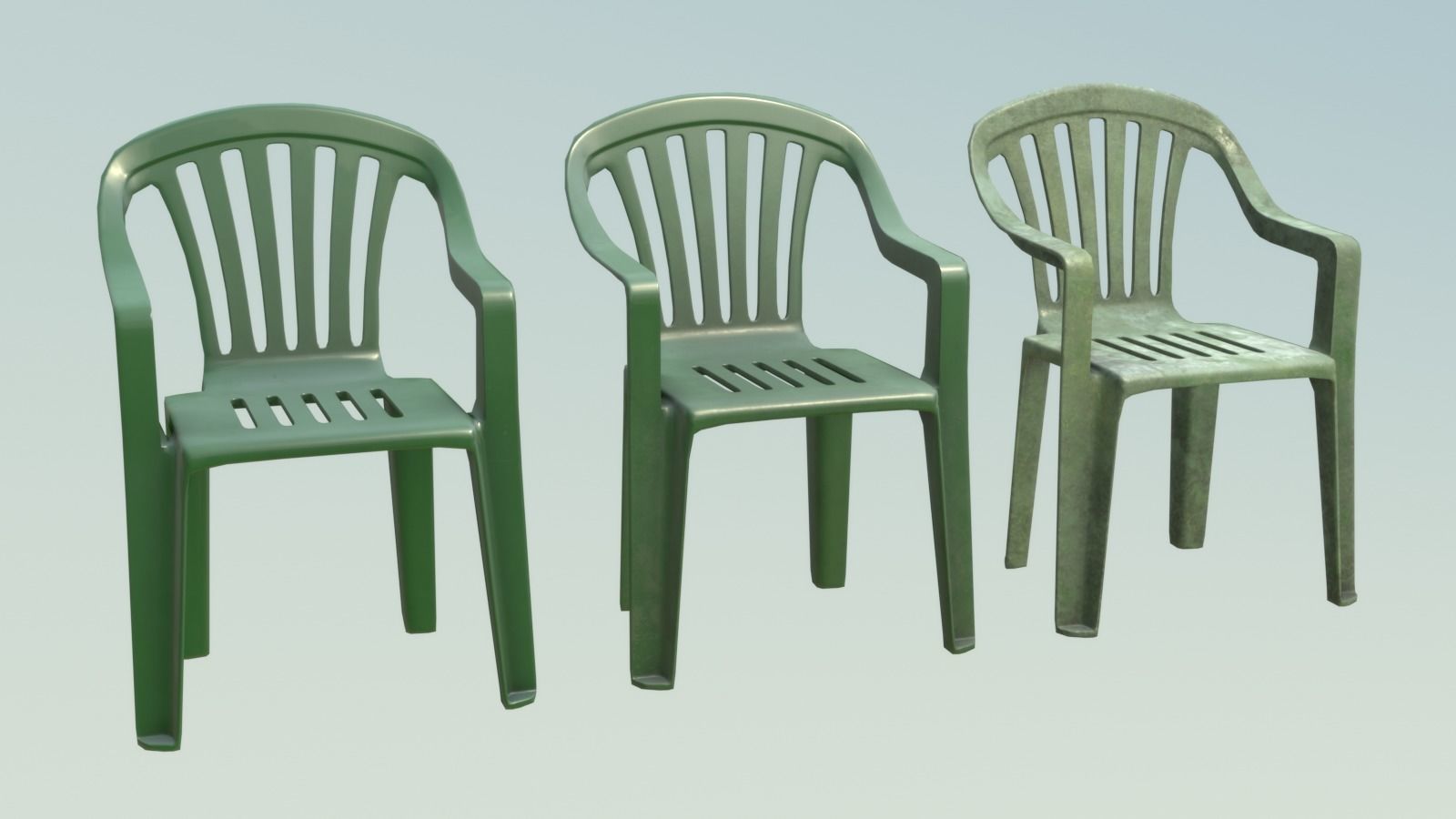 Barbecue in the garden 3D Model Collection_10