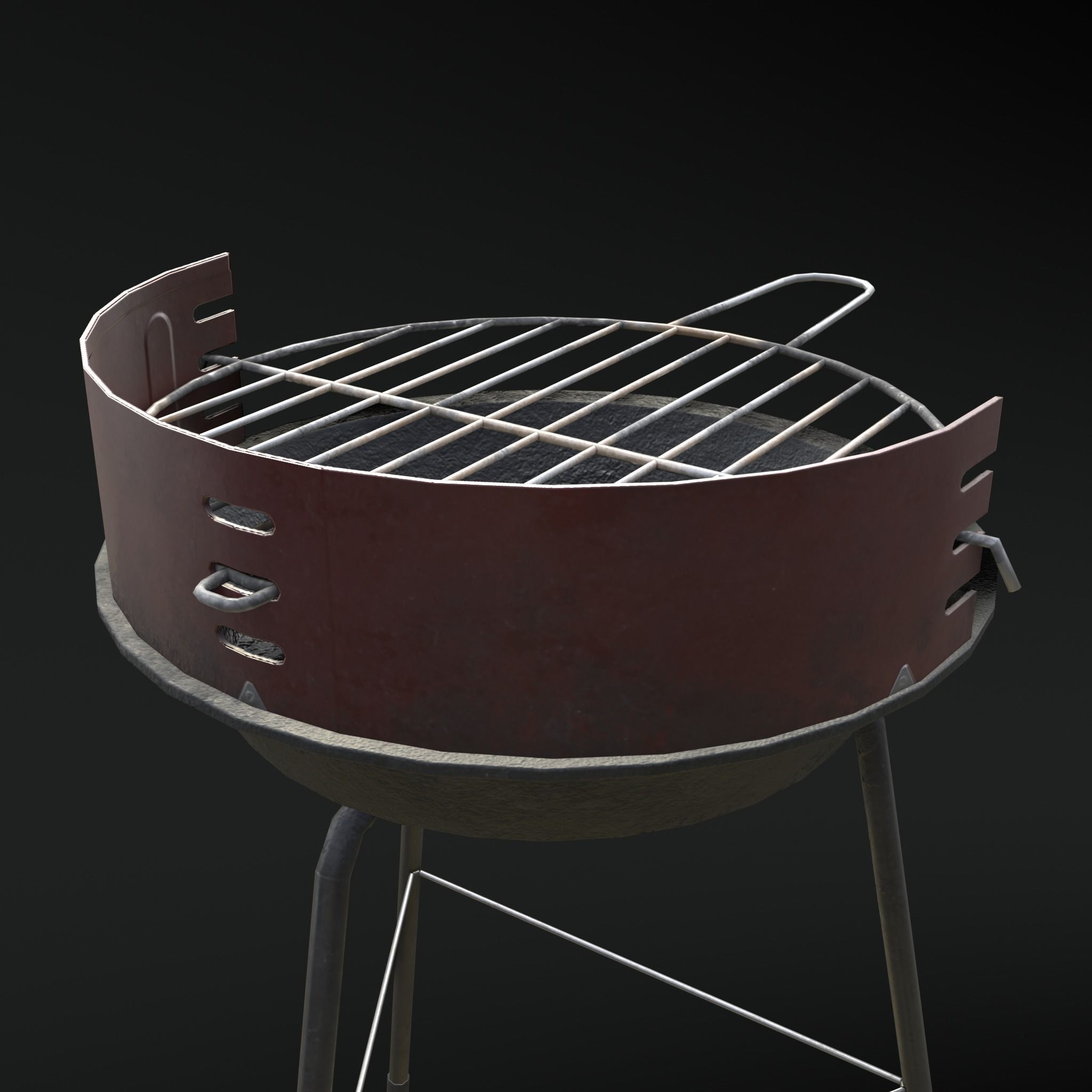 Barbecue in the garden 3D Model Collection_21