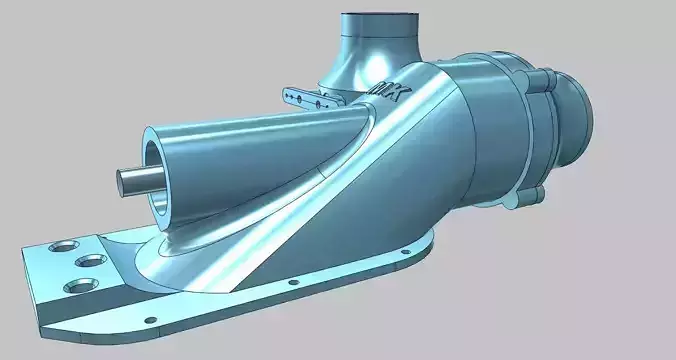 Water Jet Propulsion Unit Hamilton Water Jet Thruster 3D print model