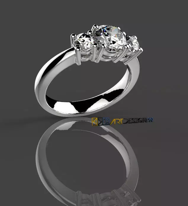 Women Trilogy Ring 3D print model