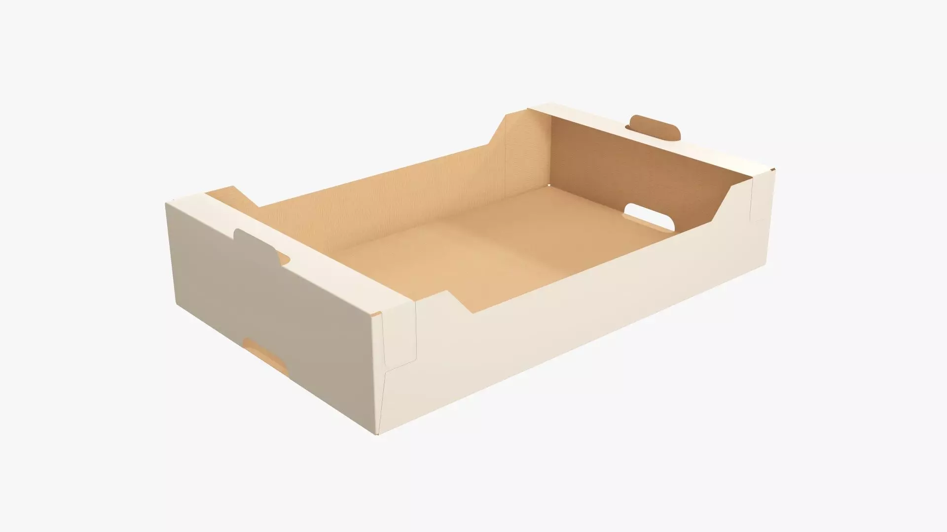 Retail tray cardboard box 03 3D model