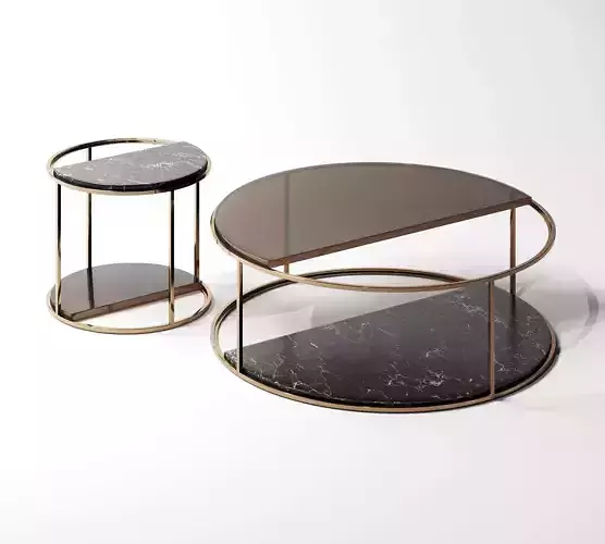 Fendi Casa BOOGIE coffee and side table CA 72 CA73