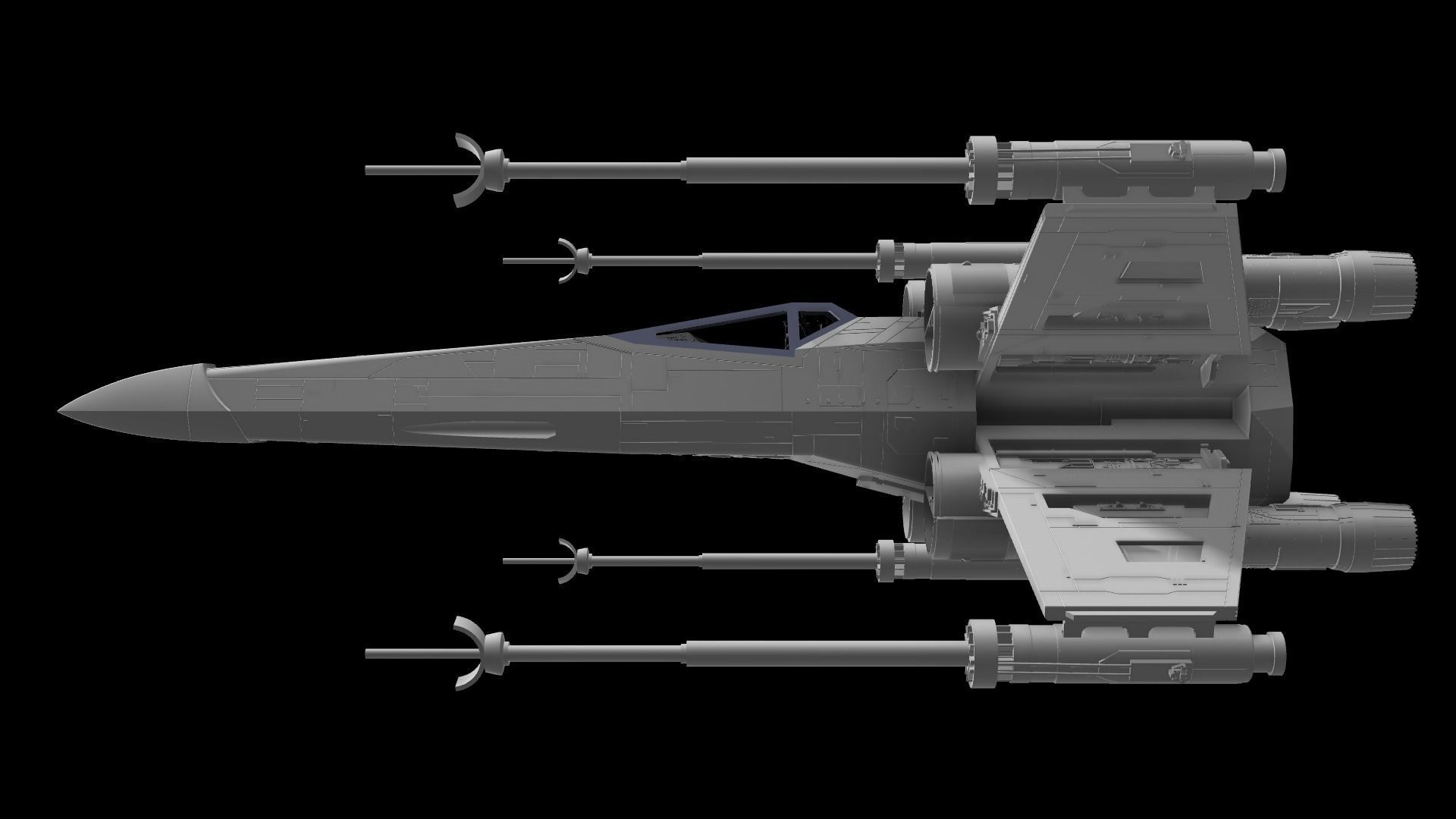 Model-X MK I 1-12 scale -  3D print model_44