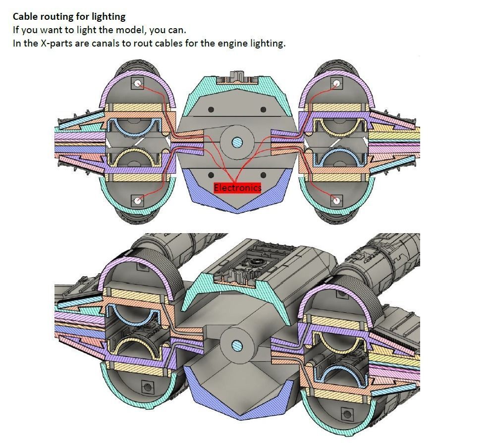 Model-X MK I 1-12 scale -  3D print model_59
