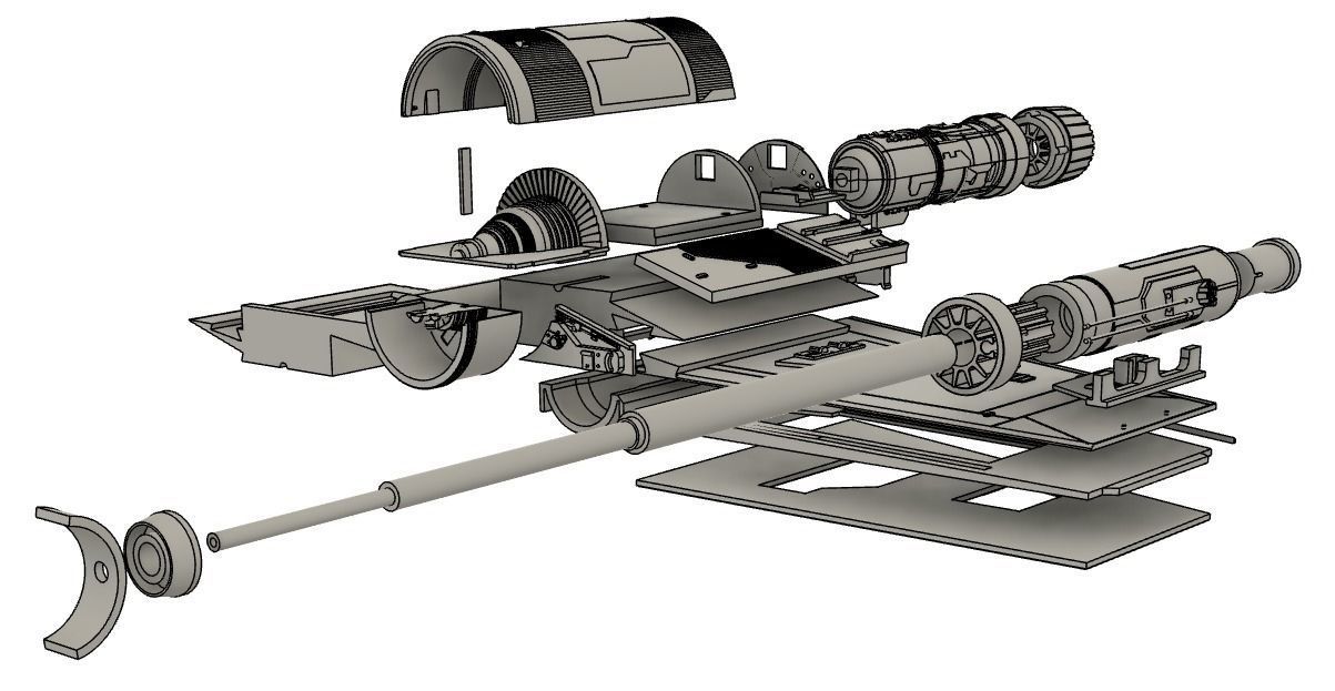 Model-X MK I 1-12 scale -  3D print model_55