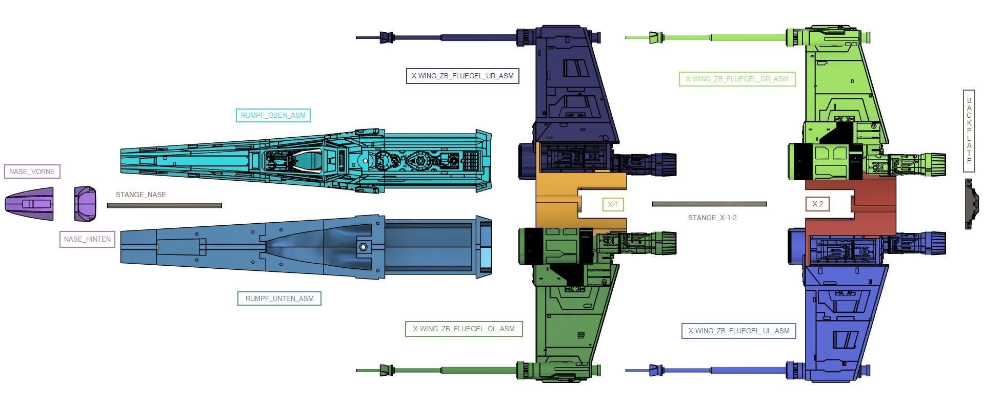 Model-X MK I 1-12 scale -  3D print model_57