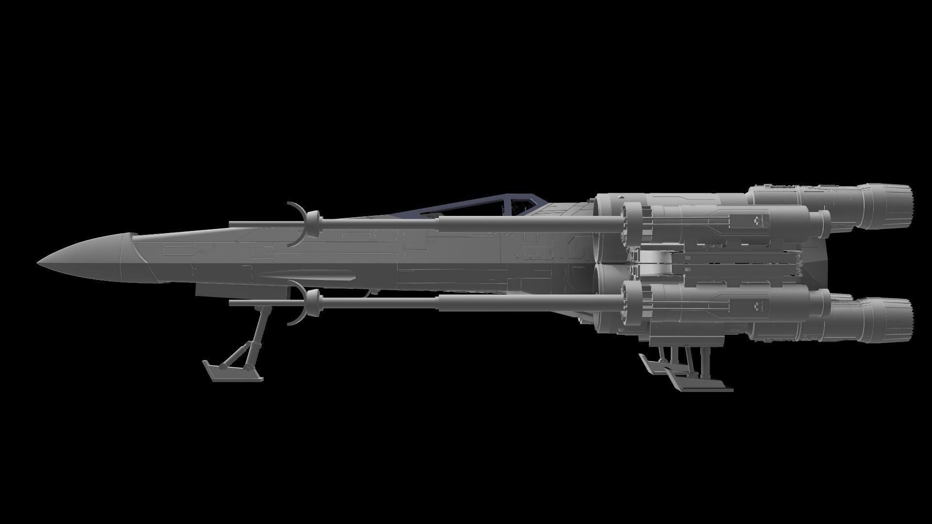 Model-X MK I 1-12 scale -  3D print model_46
