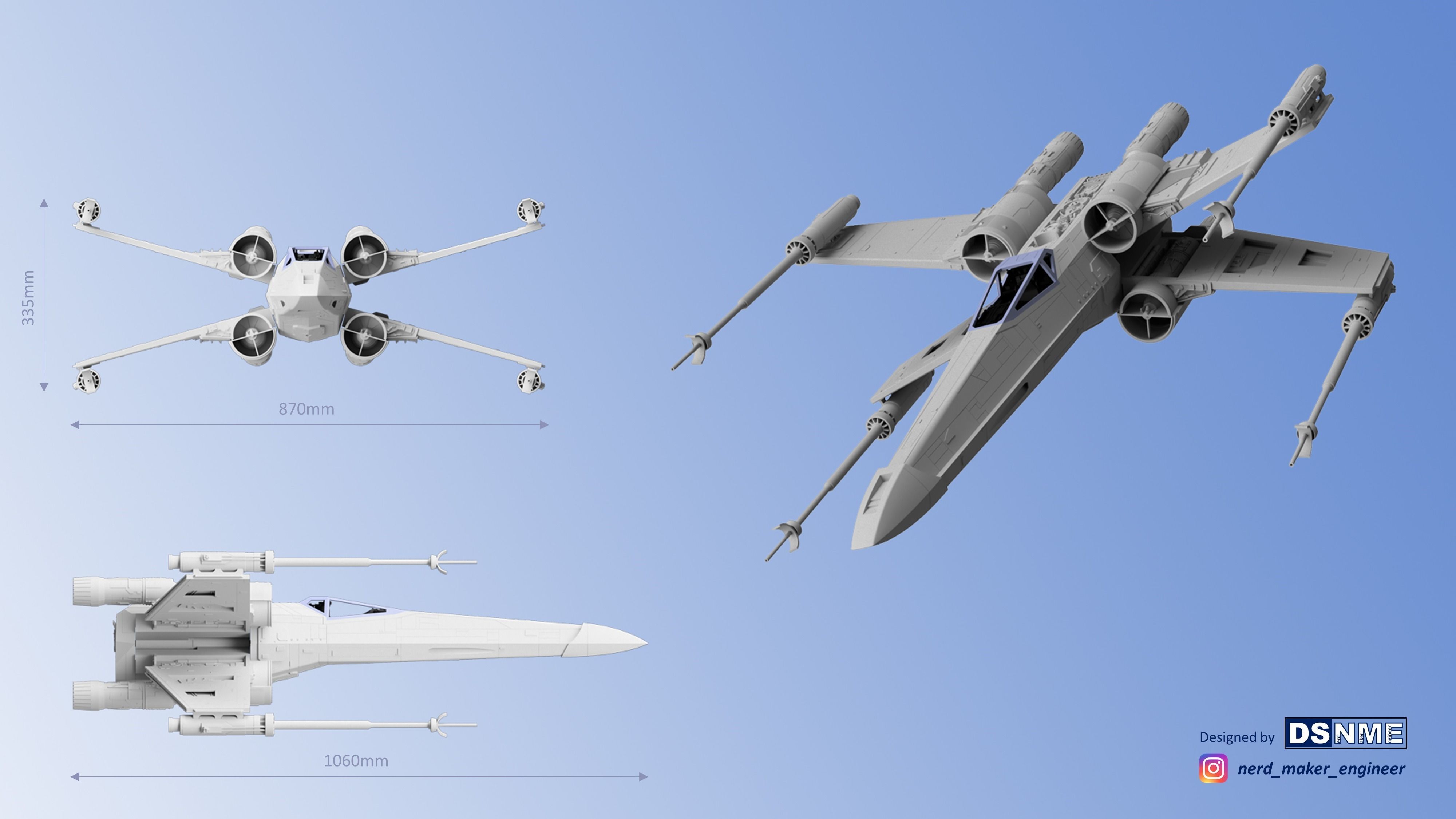 Model-X MK I 1-12 scale -  3D print model_52