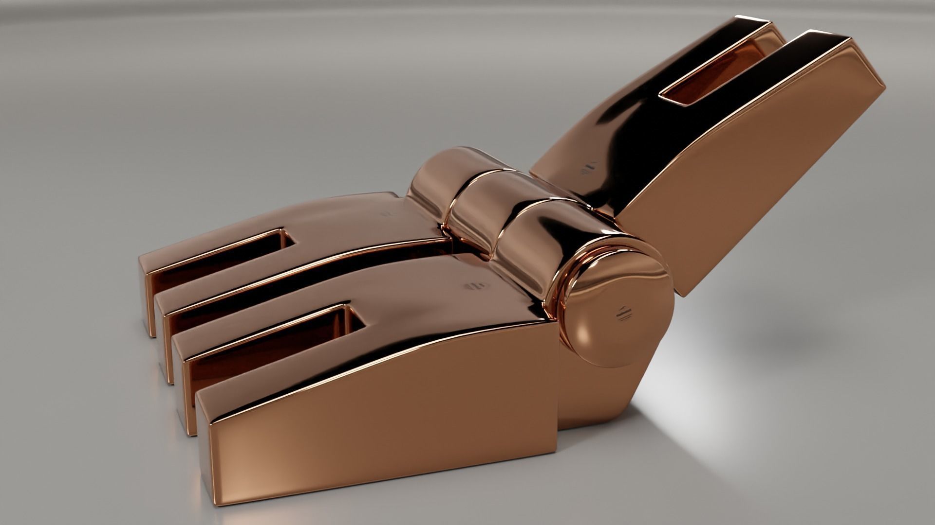 Door hinge 3D model_3