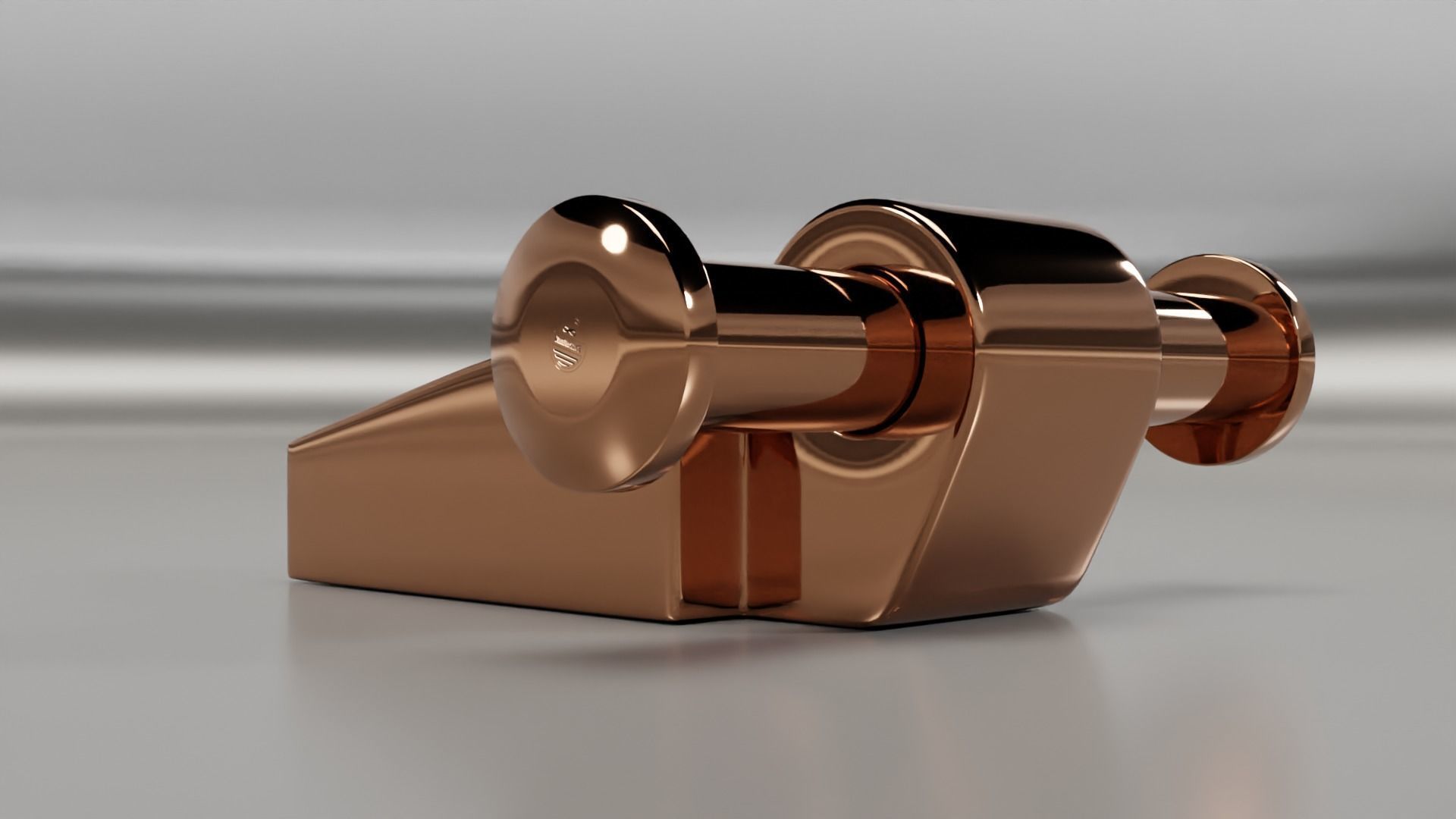 Door hinge 3D model_1