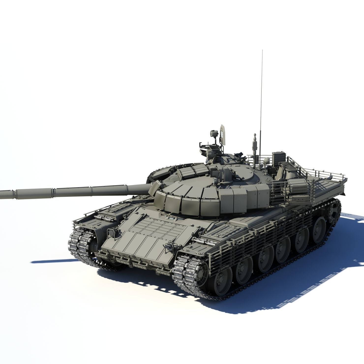 T-80BVM Army Modernization military tank 3D model_15