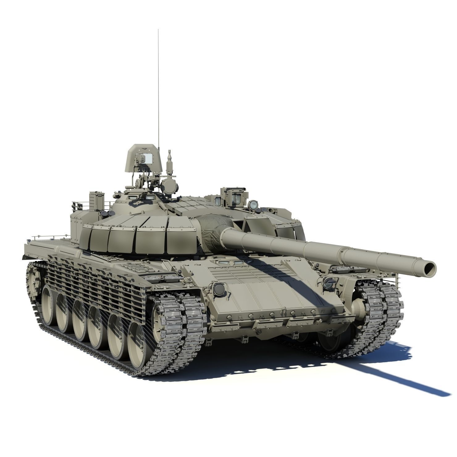 T-80BVM Army Modernization military tank 3D model_3