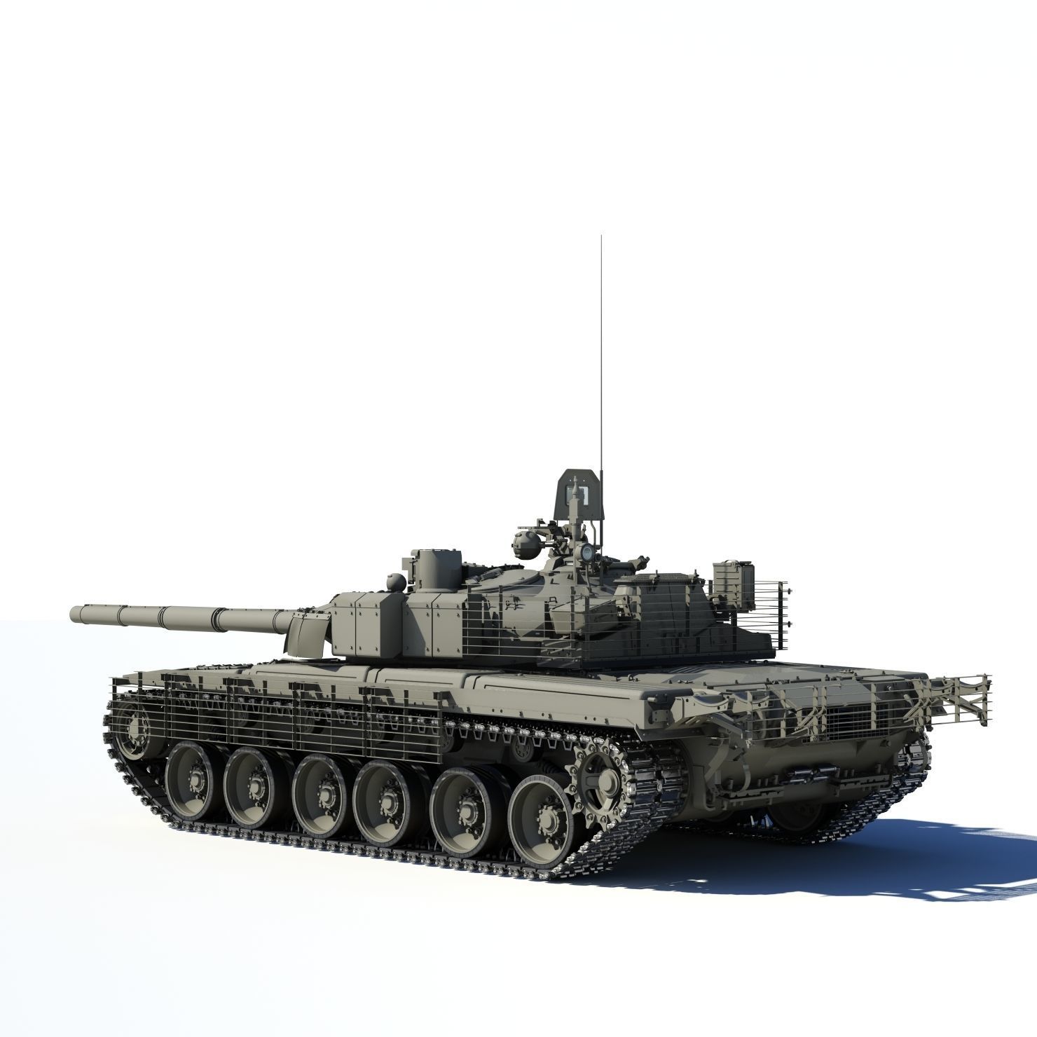 T-80BVM Army Modernization military tank 3D model_17