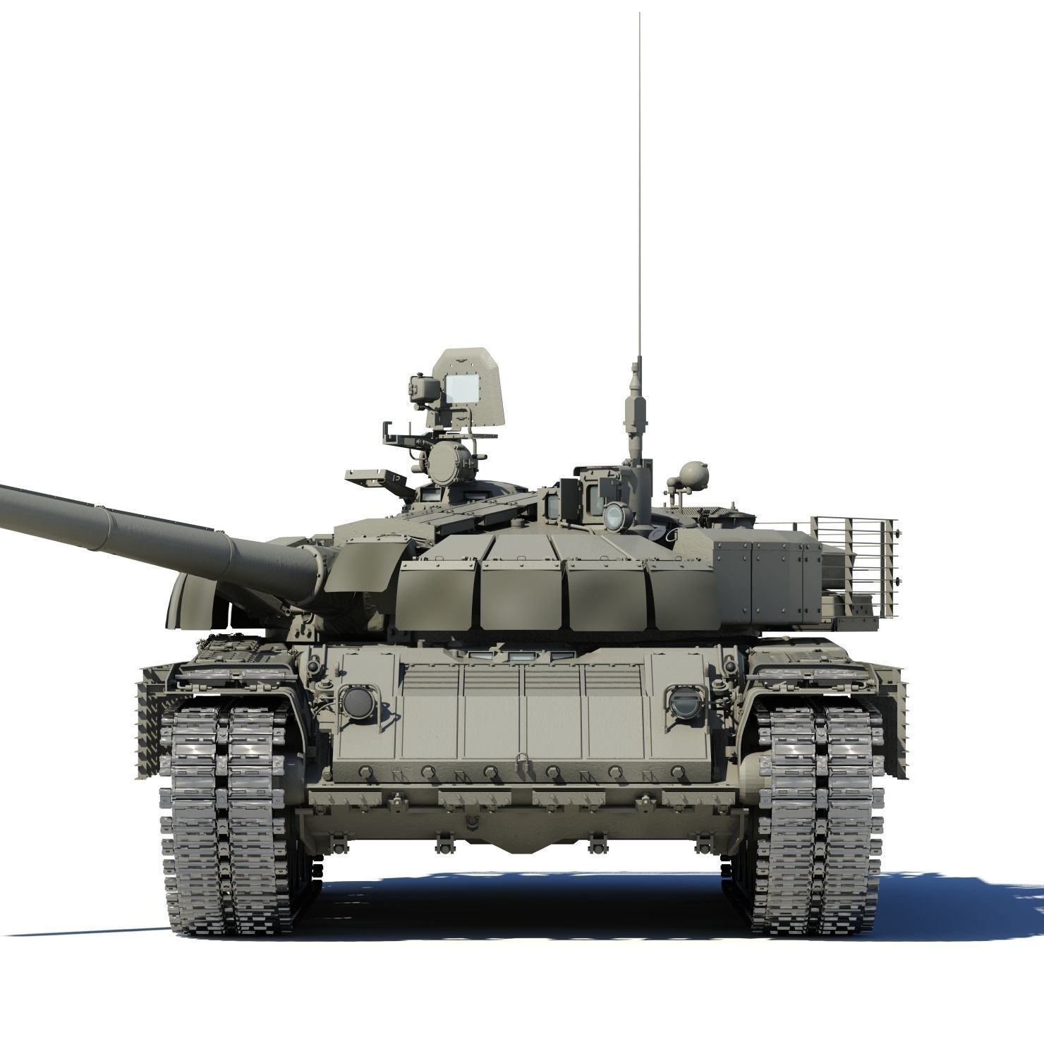 T-80BVM Army Modernization military tank 3D model animated | CGTrader