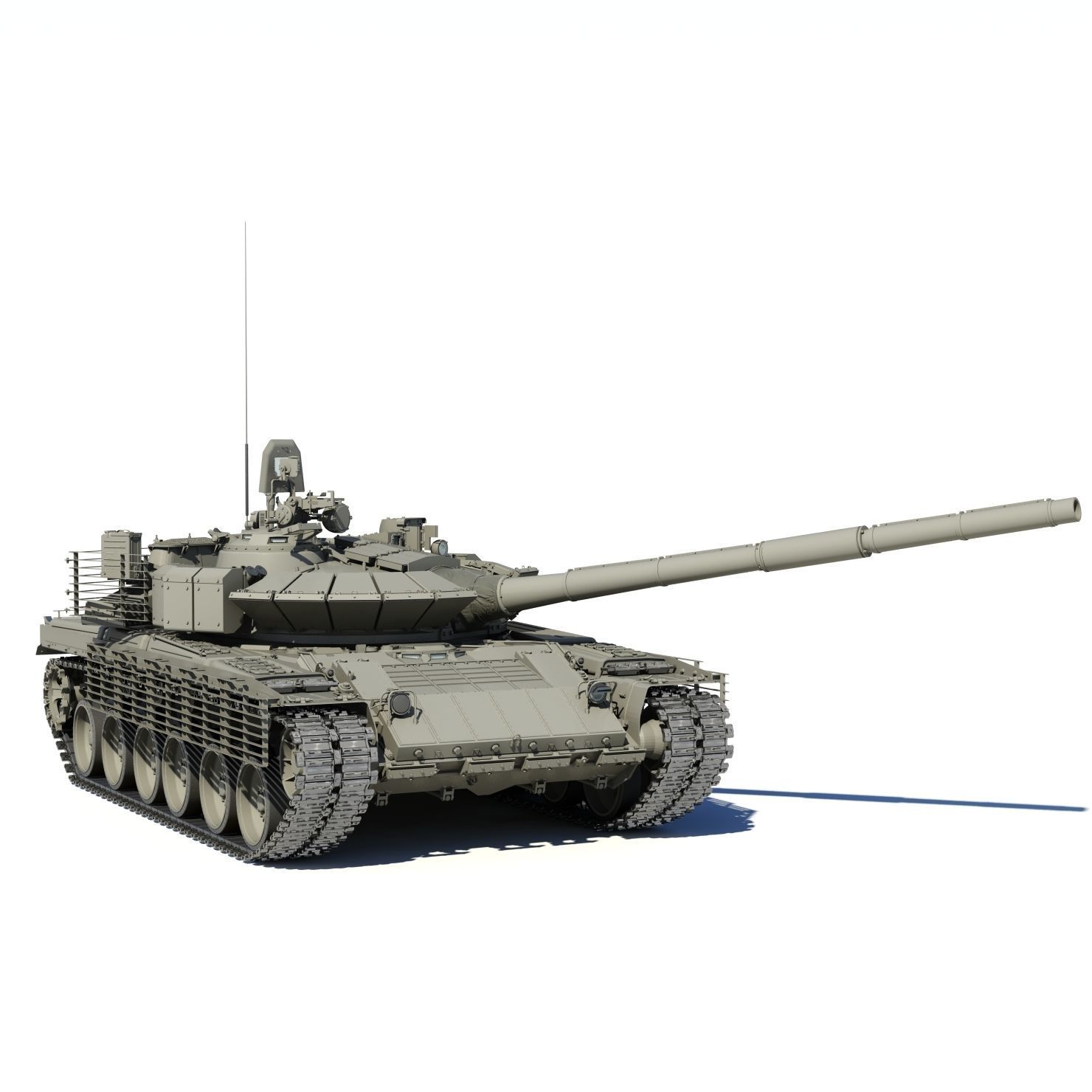 T-80BVM Army Modernization military tank 3D model_7