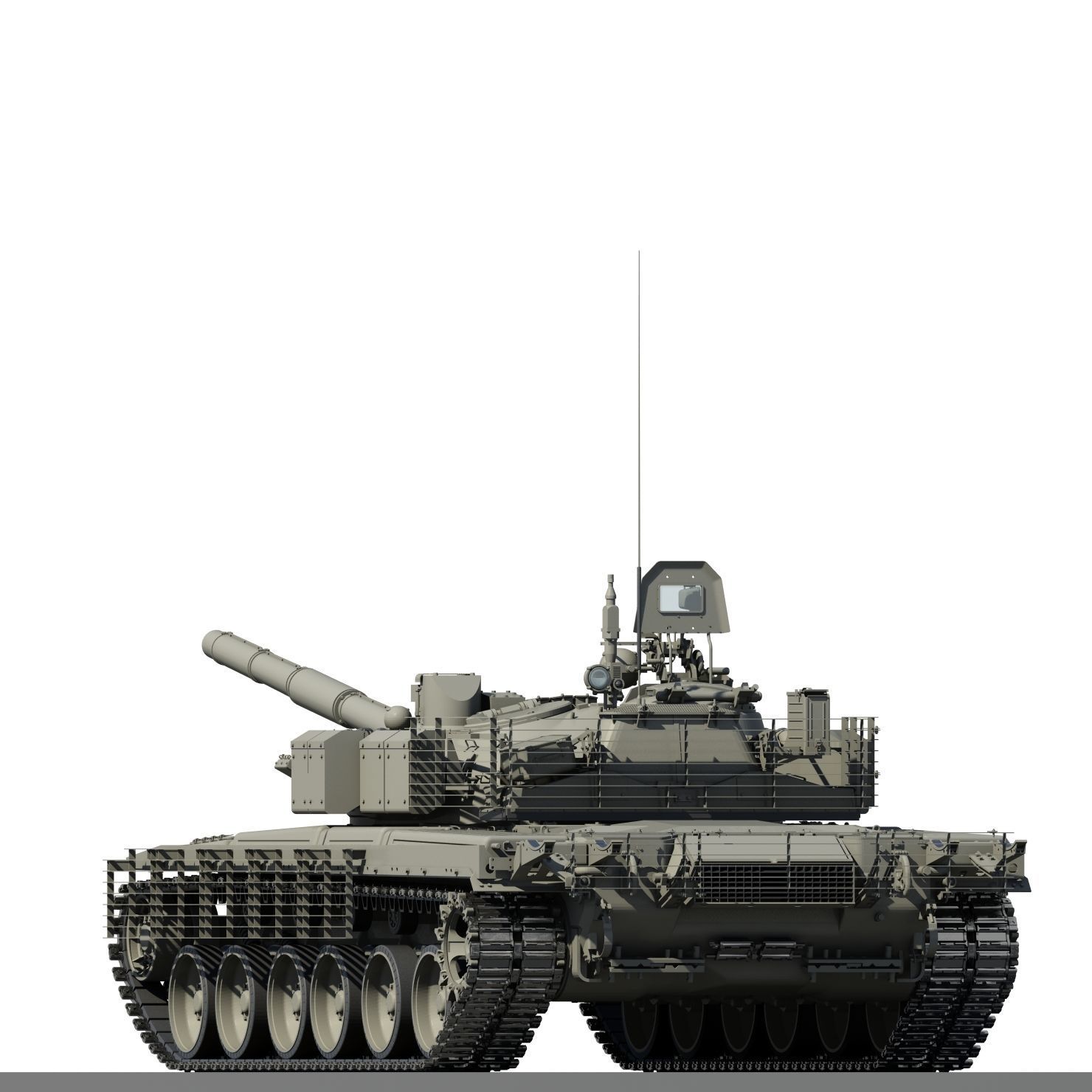 T-80BVM Army Modernization military tank 3D model_20