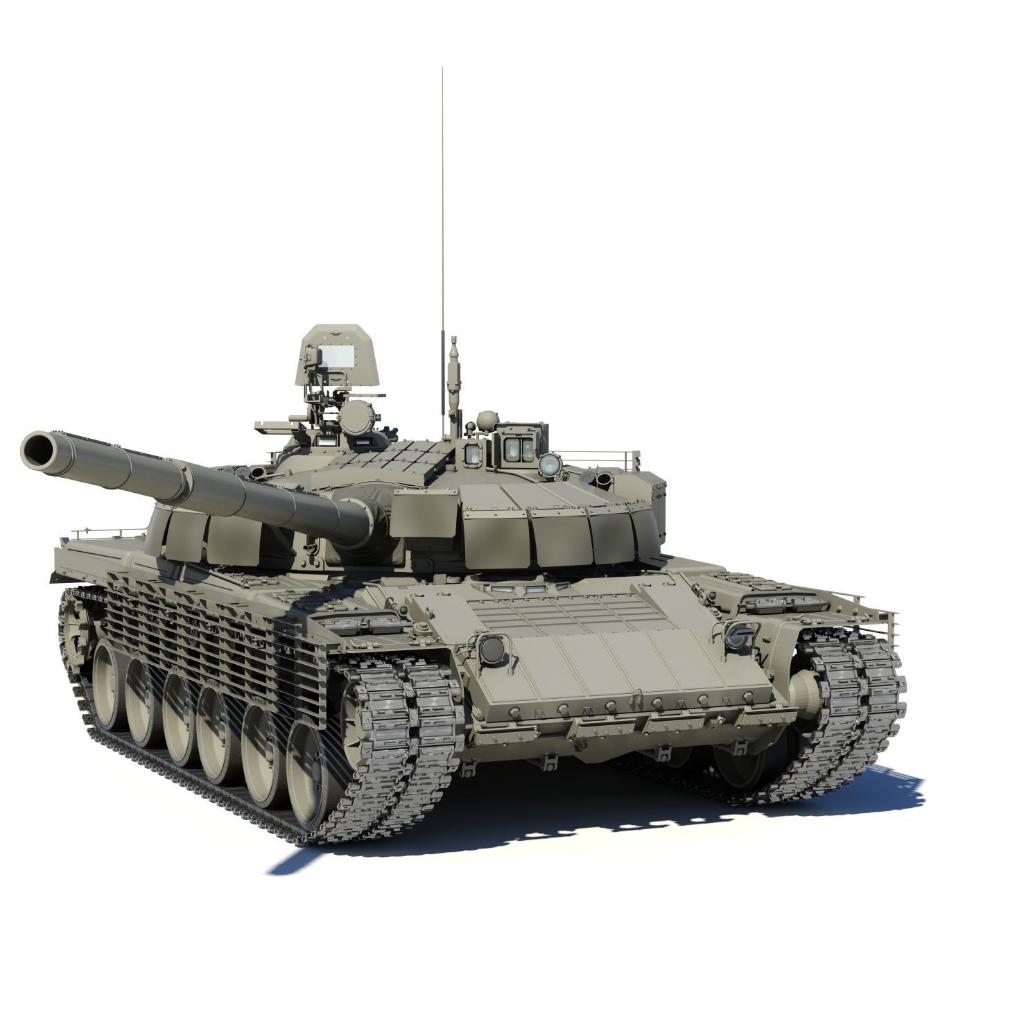 T-80BVM Army Modernization military tank 3D model_2