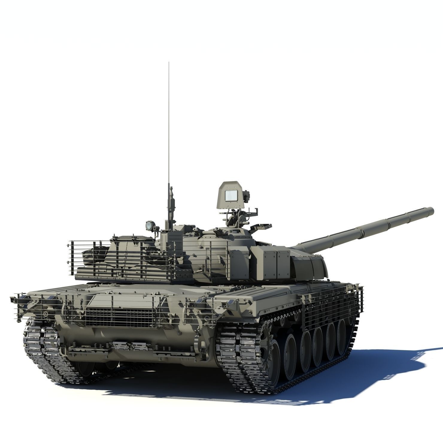 T-80BVM Army Modernization military tank 3D model_1