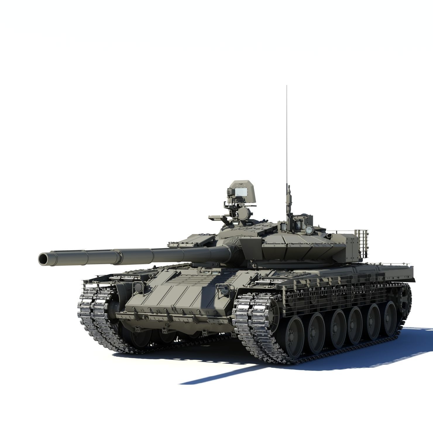 T-80BVM Army Modernization military tank 3D model_11