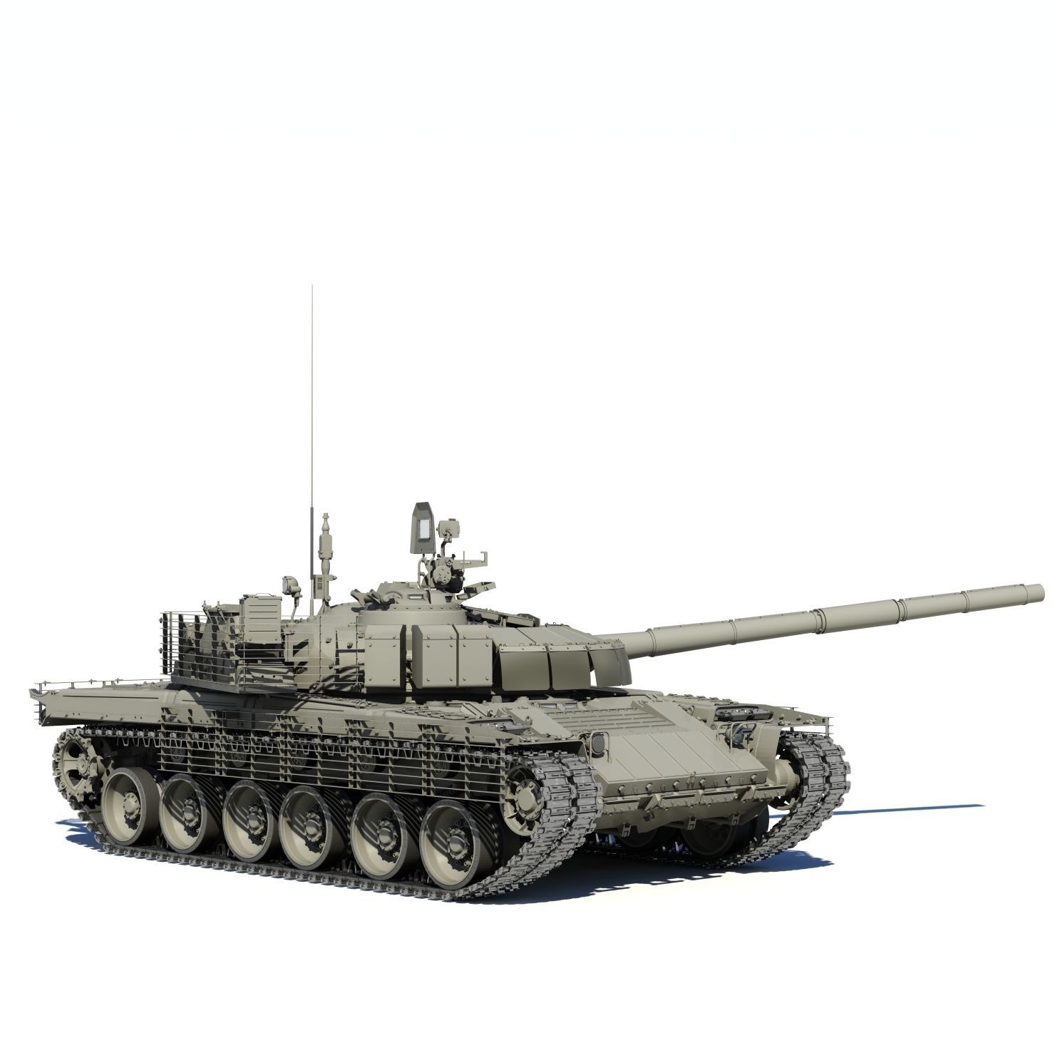 T-80BVM Army Modernization military tank 3D model_13