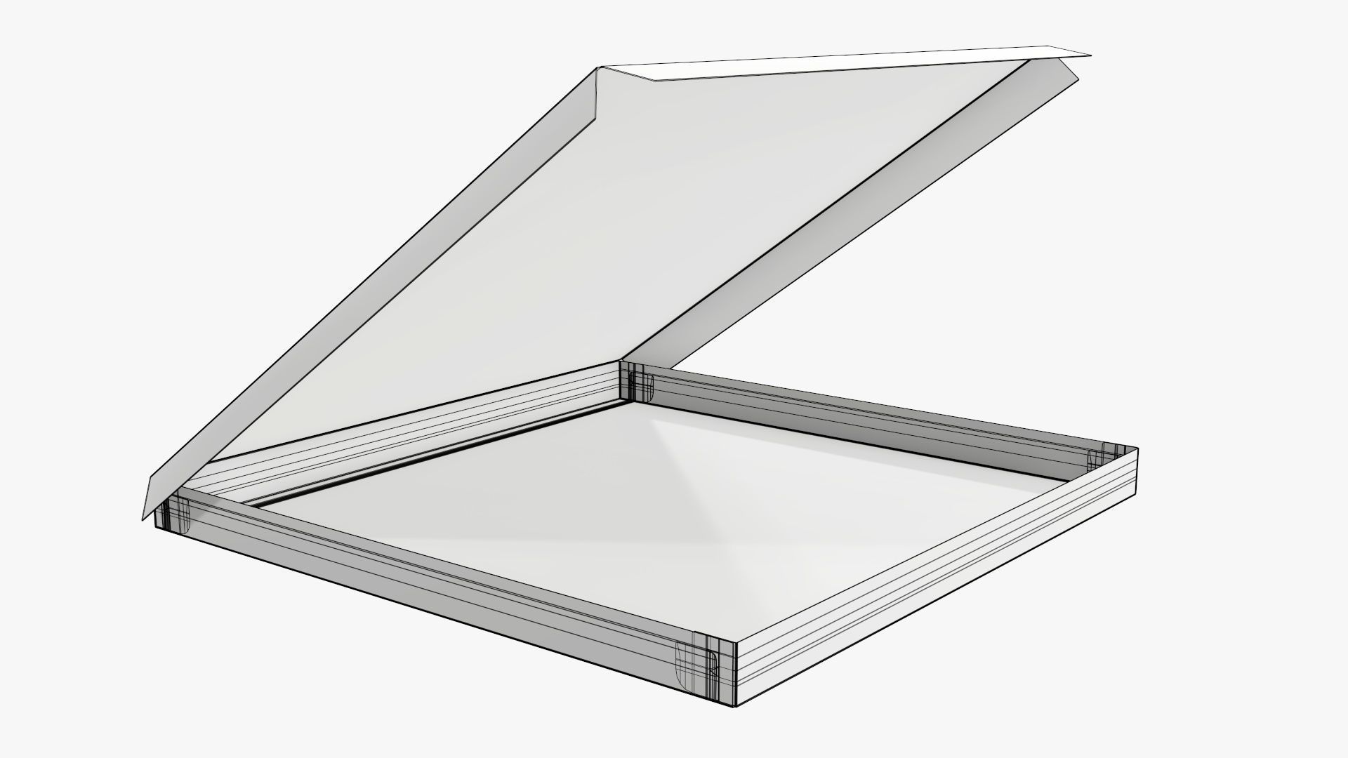 Pizza open cardboard box 01 3D model_6