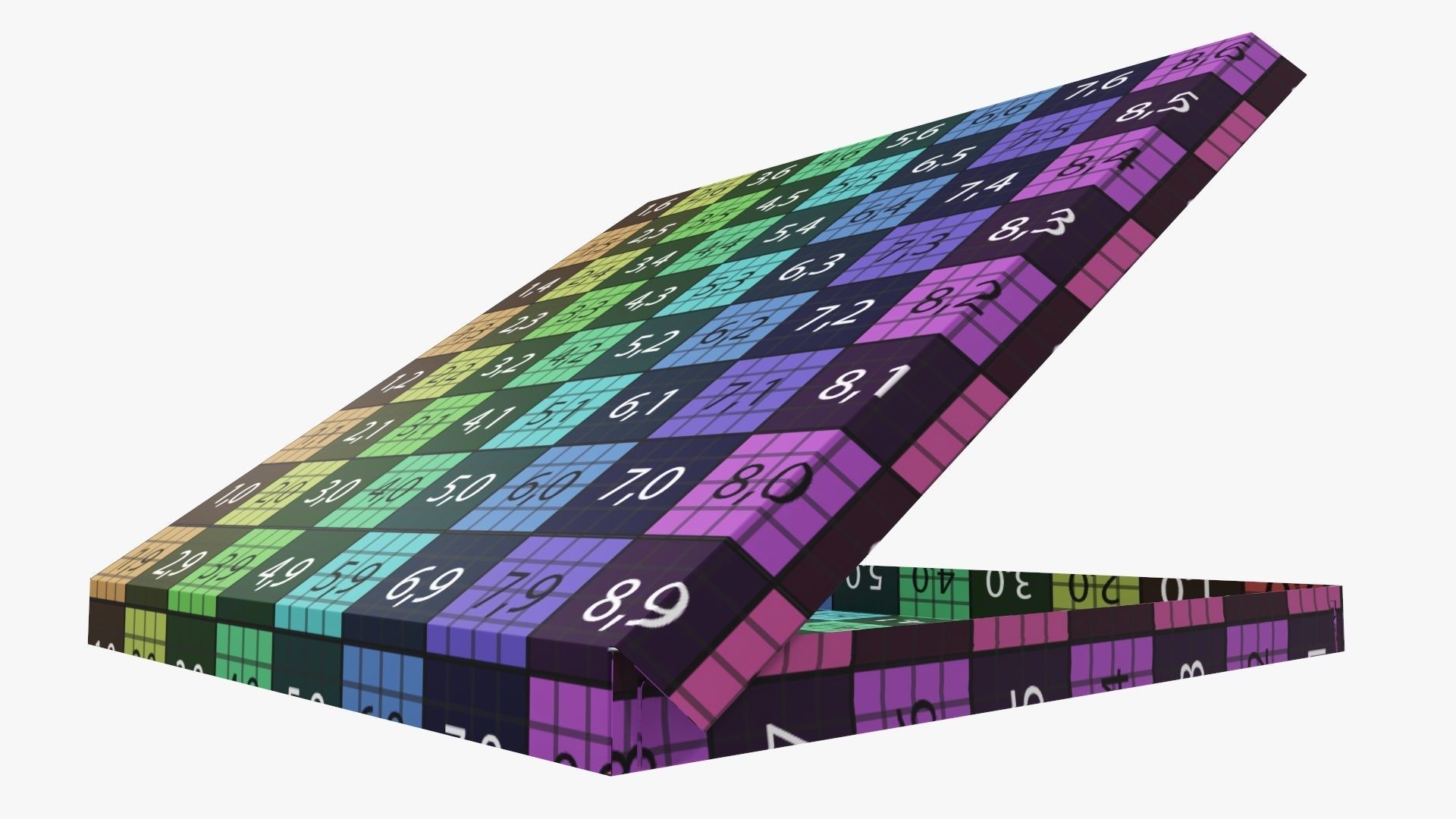 Pizza open cardboard box 01 3D model_12