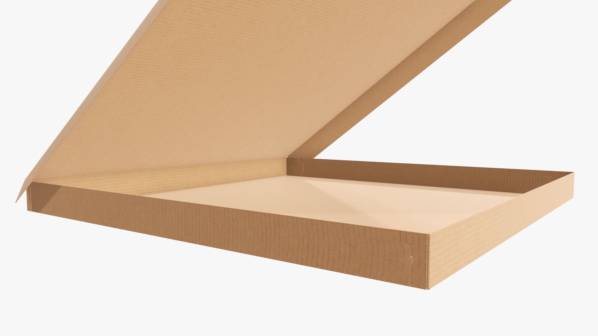 Pizza open cardboard box 01 3D model_3