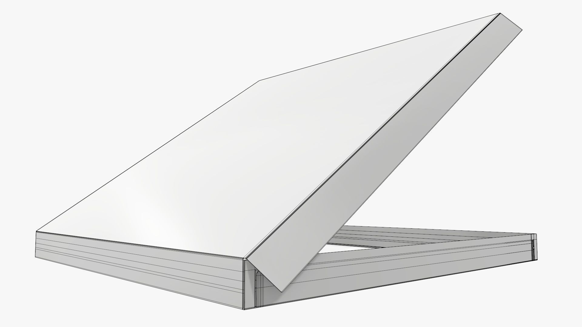 Pizza open cardboard box 01 3D model_7