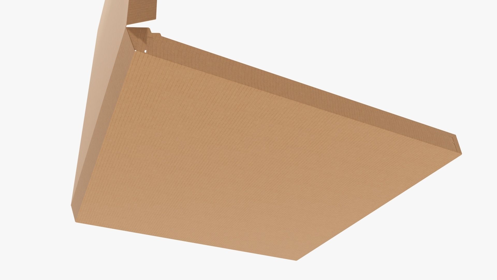 Pizza open cardboard box 02 3D model_3