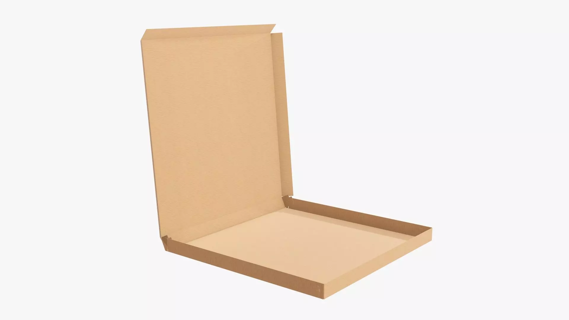 Pizza open cardboard box 02 3D model_0