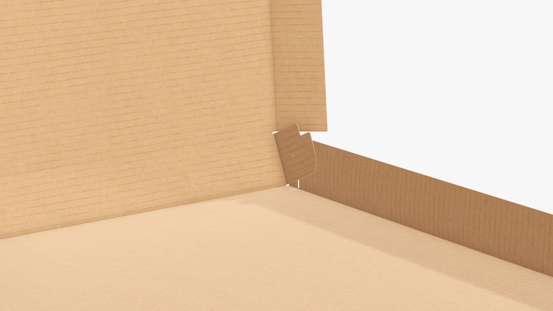 Pizza open cardboard box 02 3D model_4