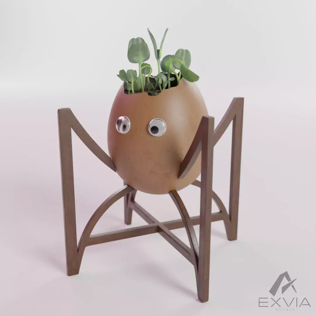 Egg Pot 3D model