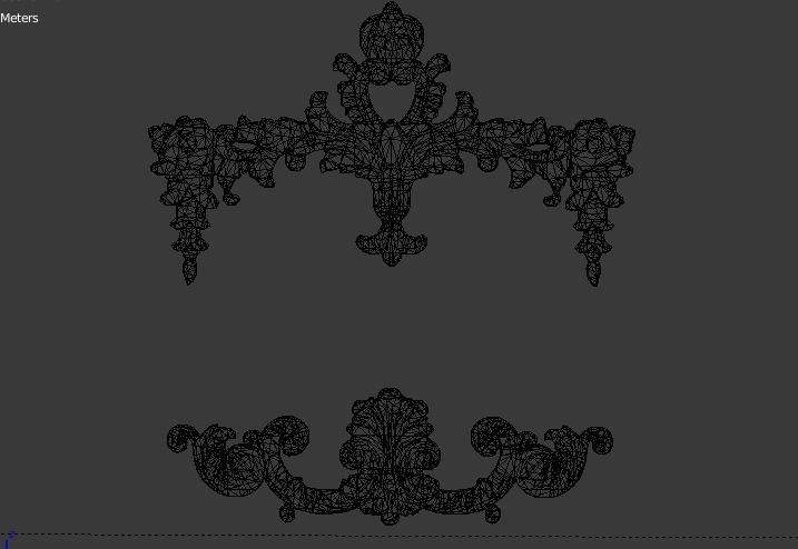 Classic decor ornament v-3D model07 3D model_6