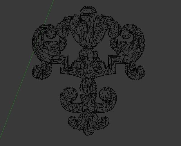 Classic decor ornament v-3D model07 3D model_5