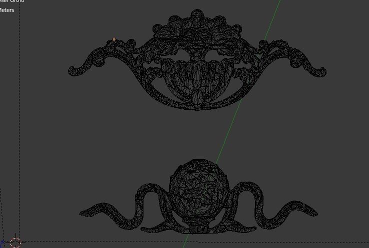 Classic decor ornament v-3D model07 3D model_4
