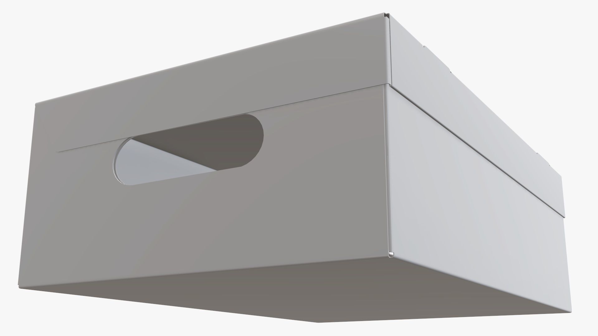 Closed shoes cardboard box  3D model_10