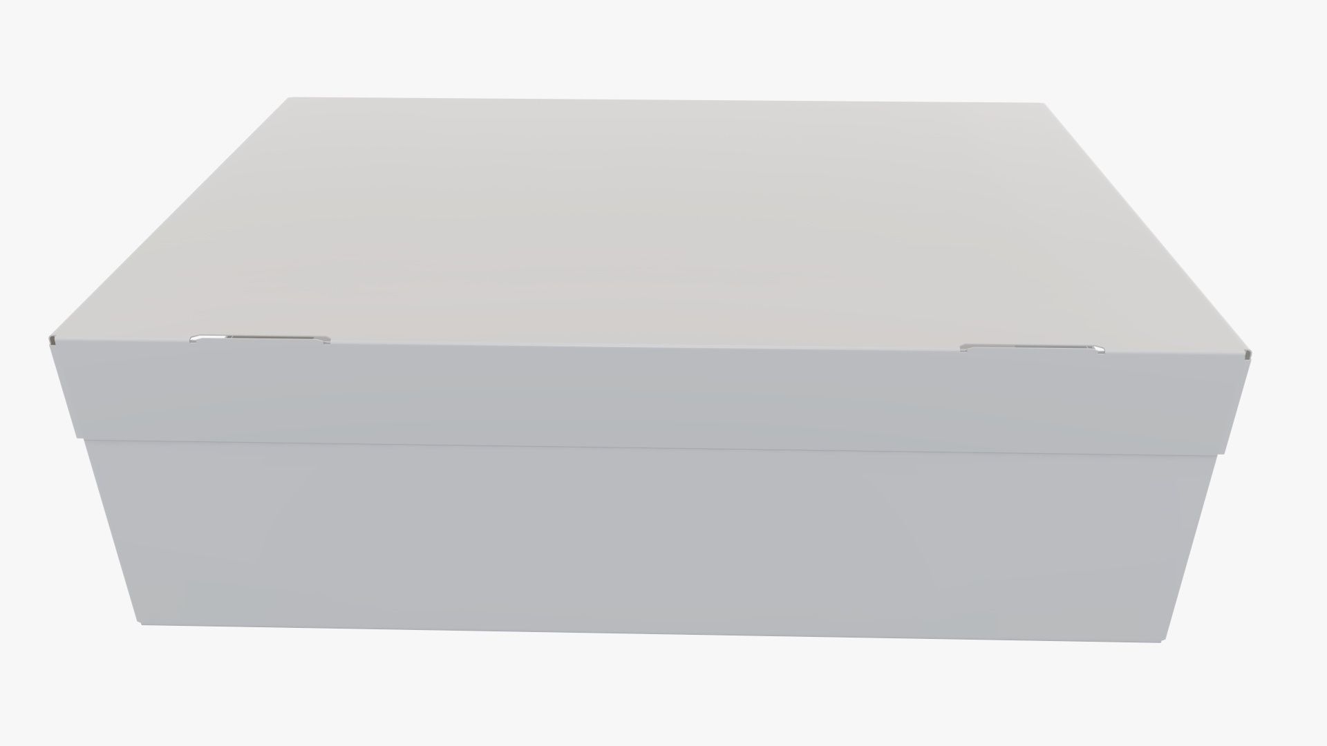 Closed shoes cardboard box  3D model_7