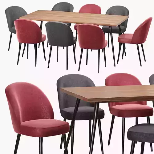 Dutchbone Alagon table and Barbara chair