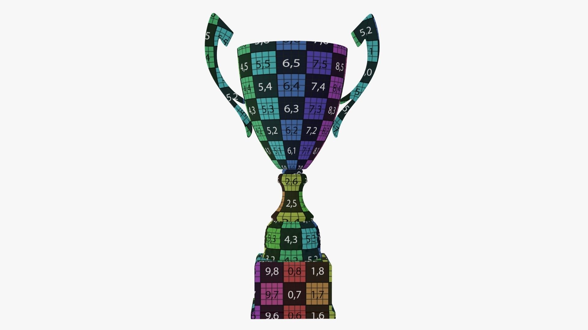 Cup trophy 06 3D model_10