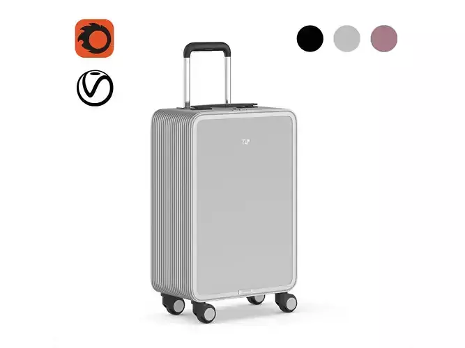 TUPLUS X2 Aluminum Hard Case Carry-On Luggage 3D model