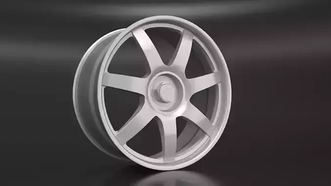 3D model Wheel silver