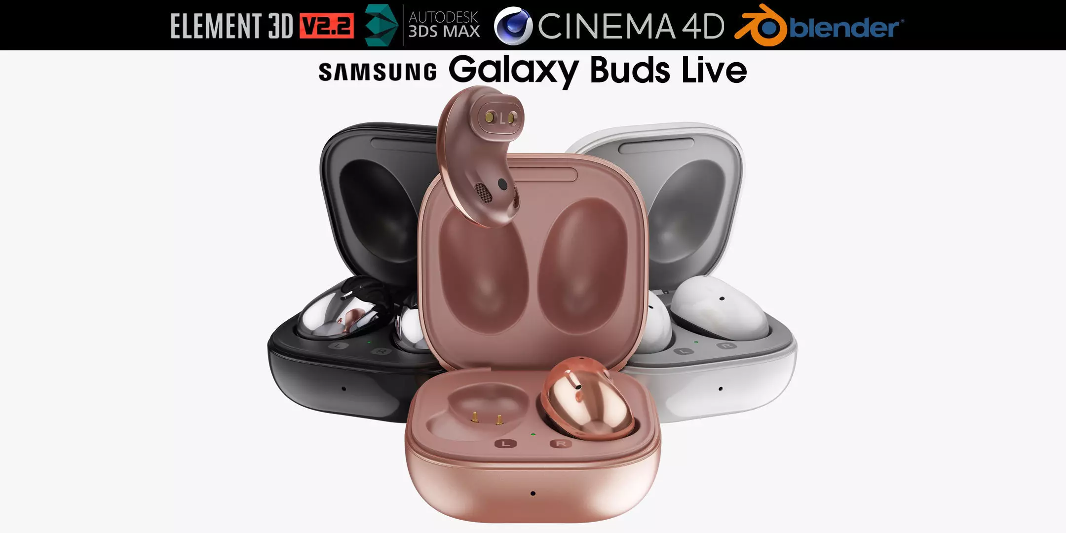 Samsung Galaxy Buds Live 3D model_0