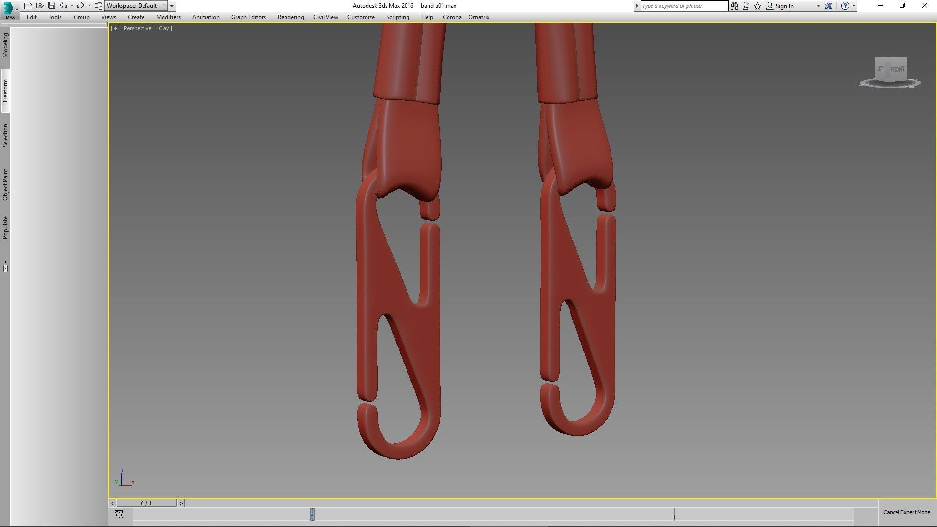 mask lanyard 3D model_11