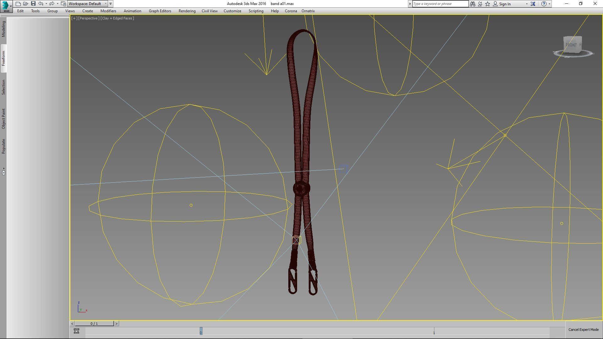 mask lanyard 3D model_18